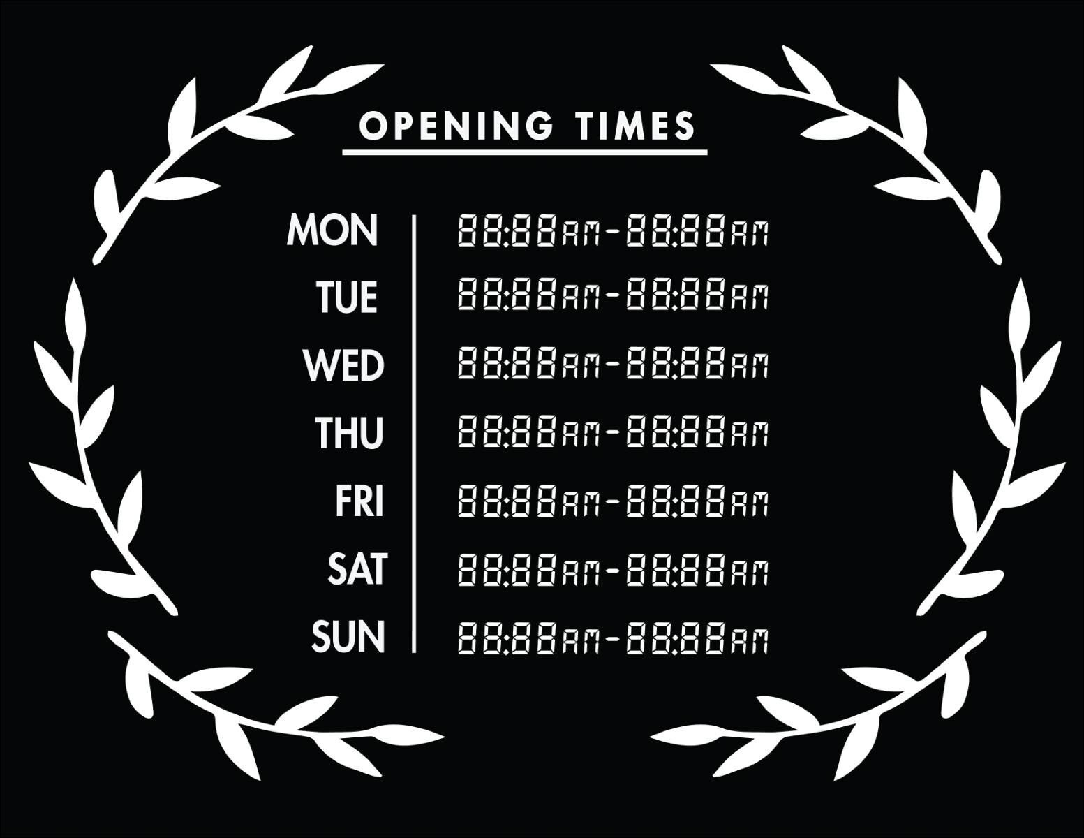 50 Free Business Hours Of Operation Sign Templates Customize Print