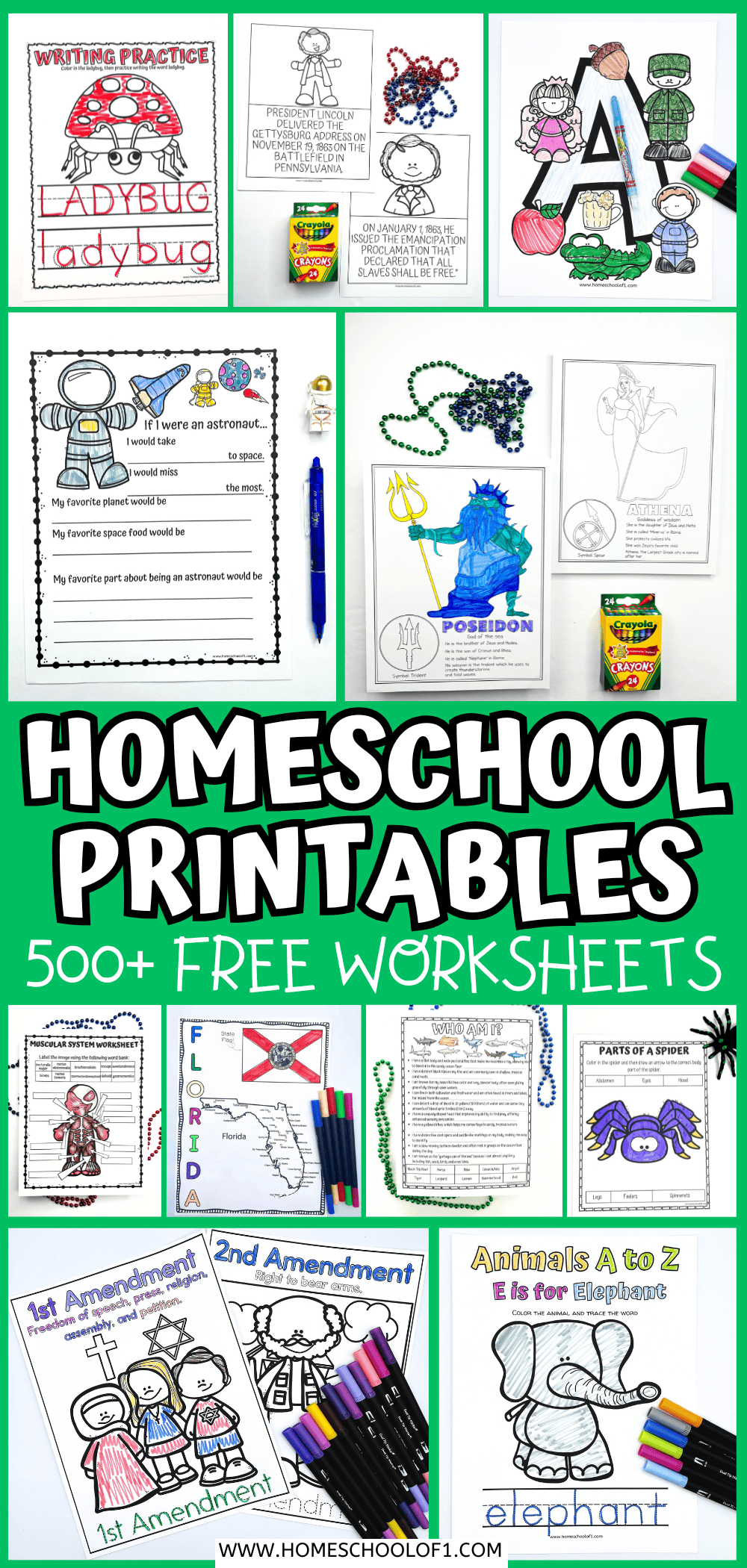 500 Free Homeschool Printables For Every Subject And Grade