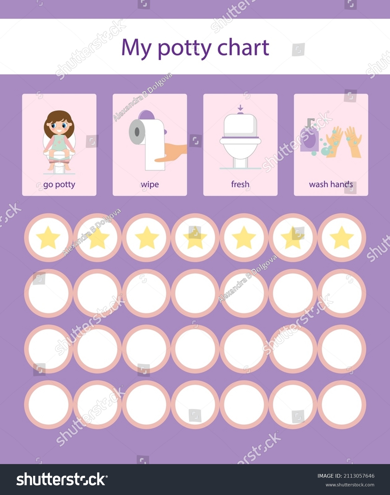 54 Potty Training Chart Royalty Free Images Stock Photos Pictures Shutterstock