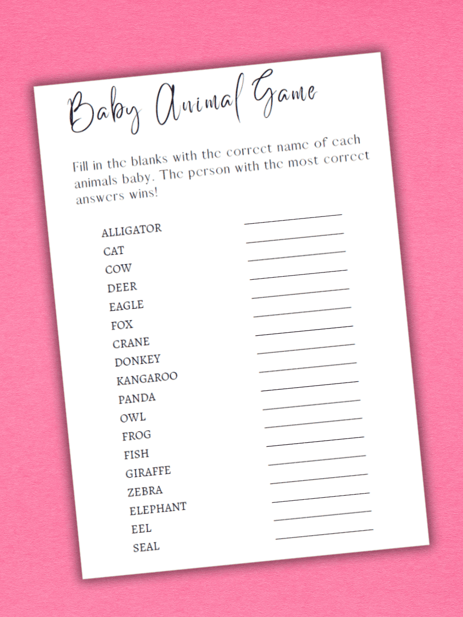 55 FUN Baby Shower Games Printables For 2025 So Festive 