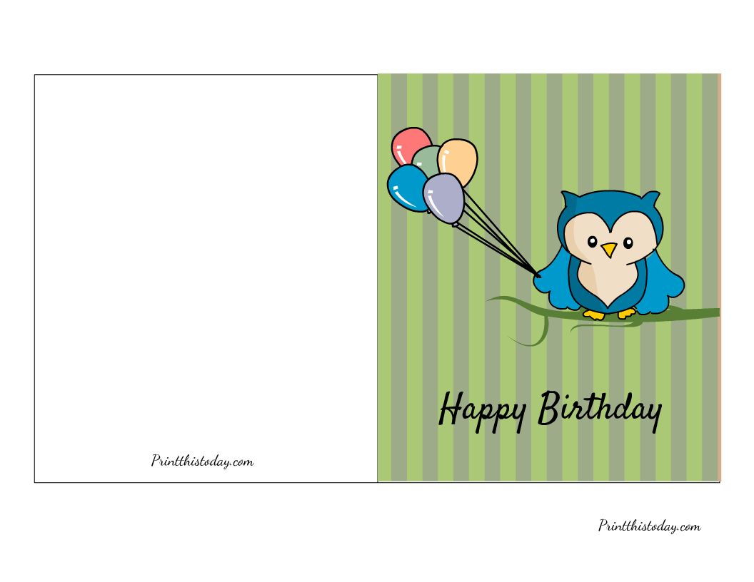 65 Cute Free Printable Birthday Cards For Everyone