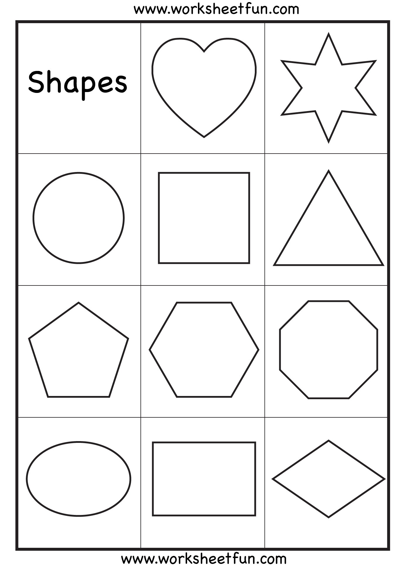 7 Shapes Ideas Shapes Preschool Shapes Worksheets Shapes