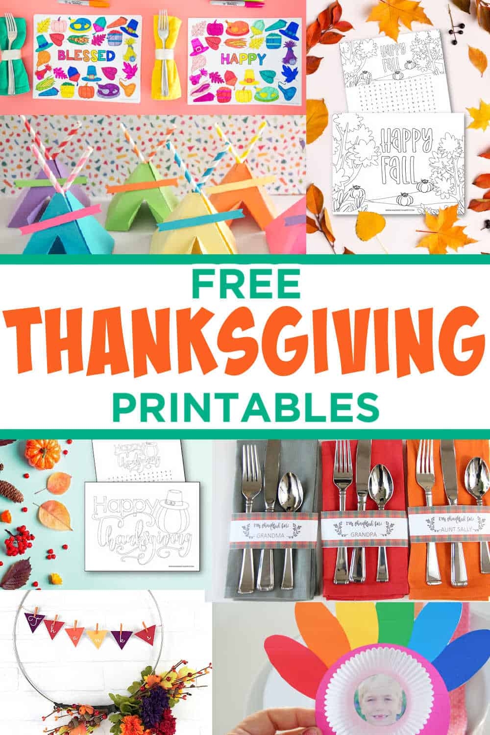 75 Free Thanksgiving Printables Made With HAPPY