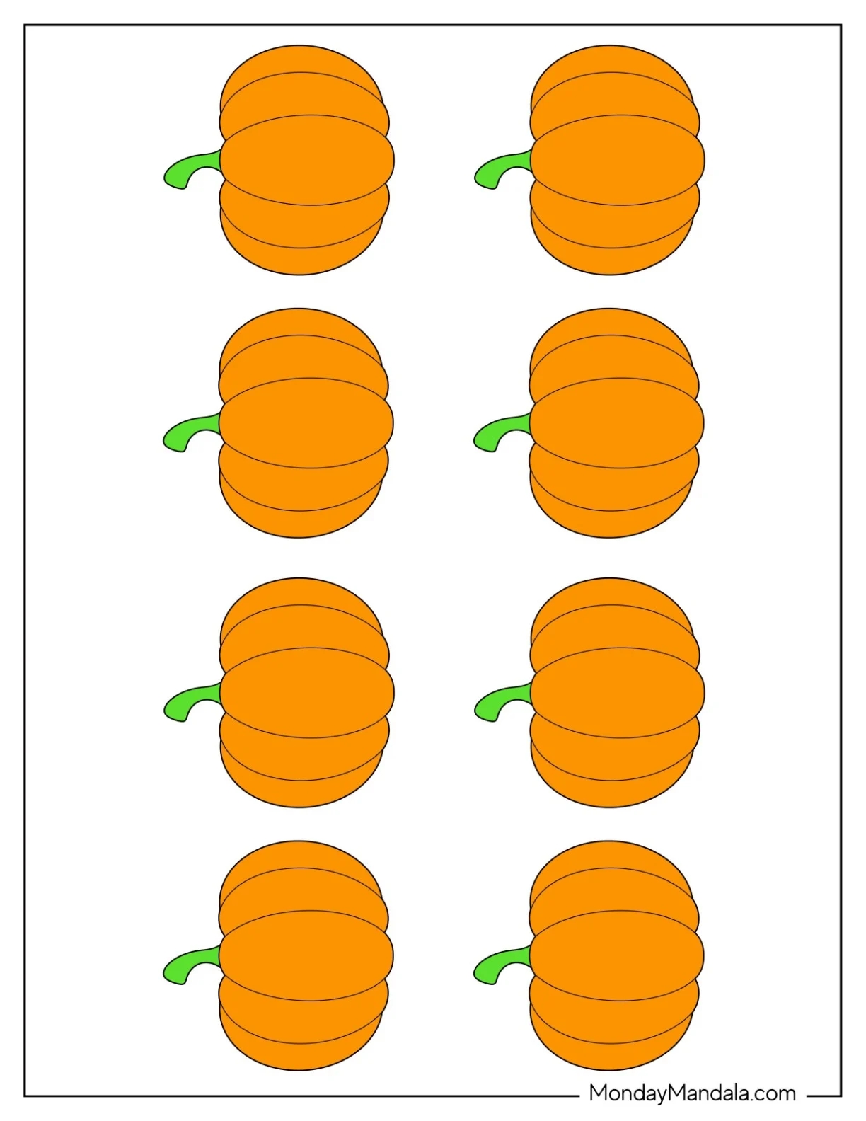 Large Pumpkin Template Free Printable