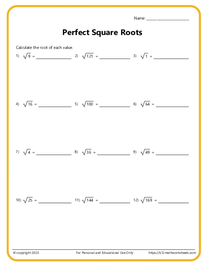7th Grade Math Worksheets