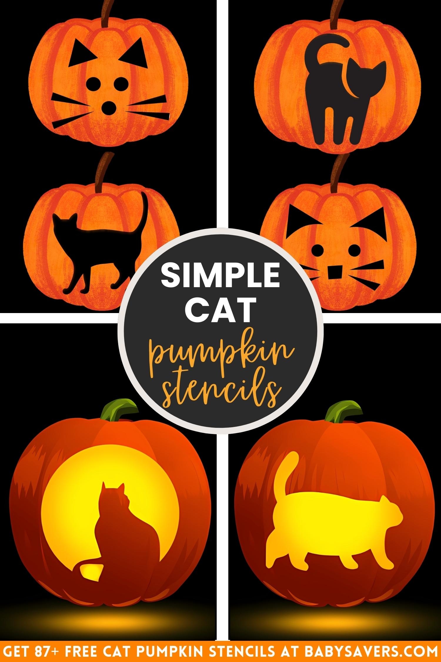 87 Free Cat Pumpkin Carving Stencils The Ultimate List 
