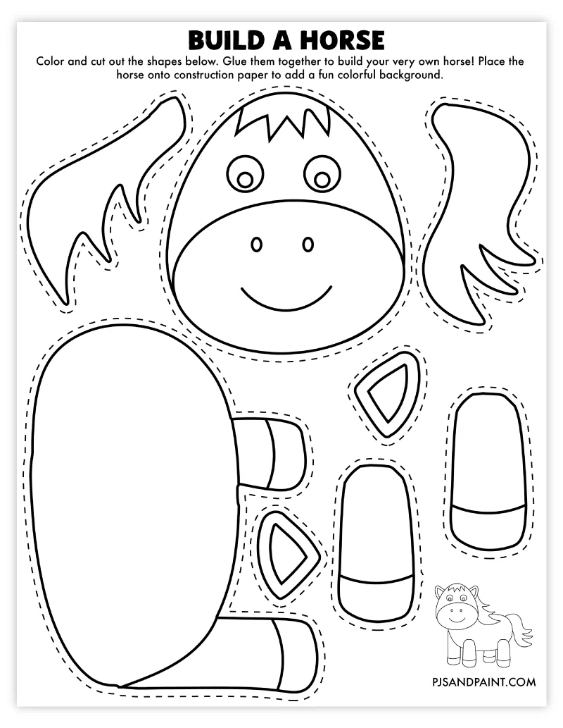 97 Free Printable Build Your Own Crafts Pjs And Paint