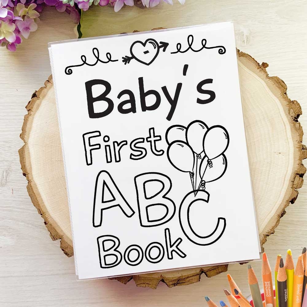 ABC Baby Shower Book Unique Guest Activity Baby Pinch