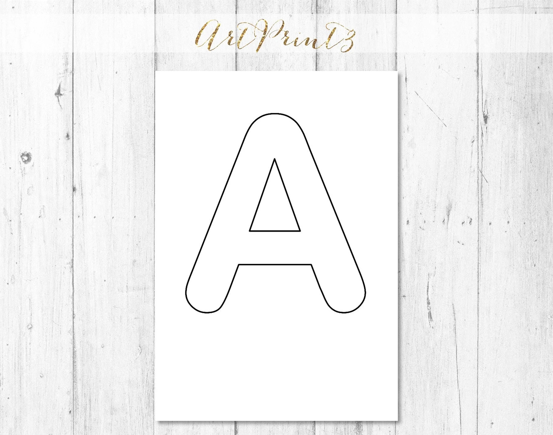 ABC Uppercase Letters Alphabet Letters For Crafts Coloring Alphabet Letters ABC Letters Templates Stencil Letters Printable Letters Etsy