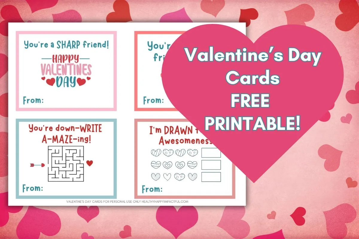 Adorable Free Printable Valentine s Day Cards Your Kids Will Love