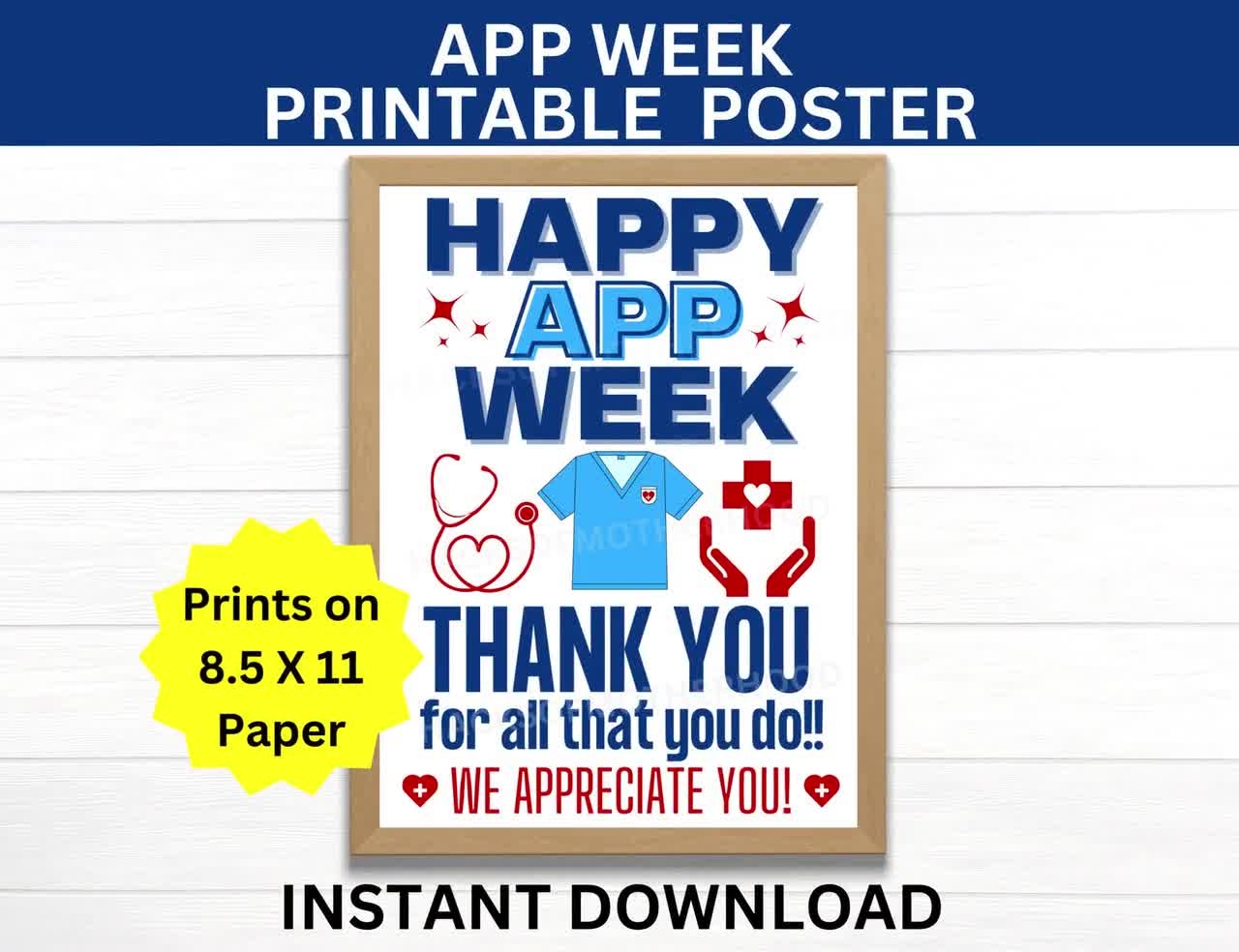 Advanced Practice Provider Week Printable Sign APP Week Banner Physician Assistant Nurse Practitioner PA NP Student Medical Provider Etsy