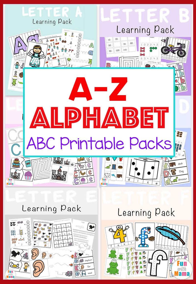 Alphabet ABC Printable Packs Fun With Mama