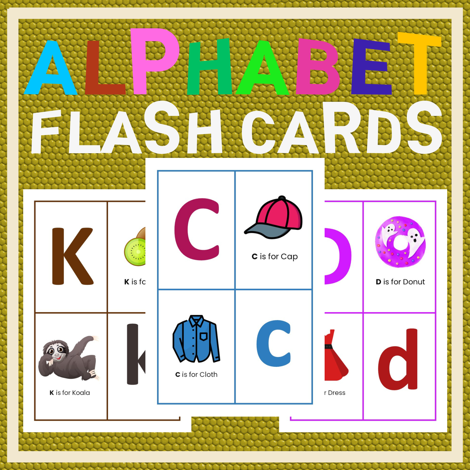 Free Printable Alphabet Letters Flash Cards
