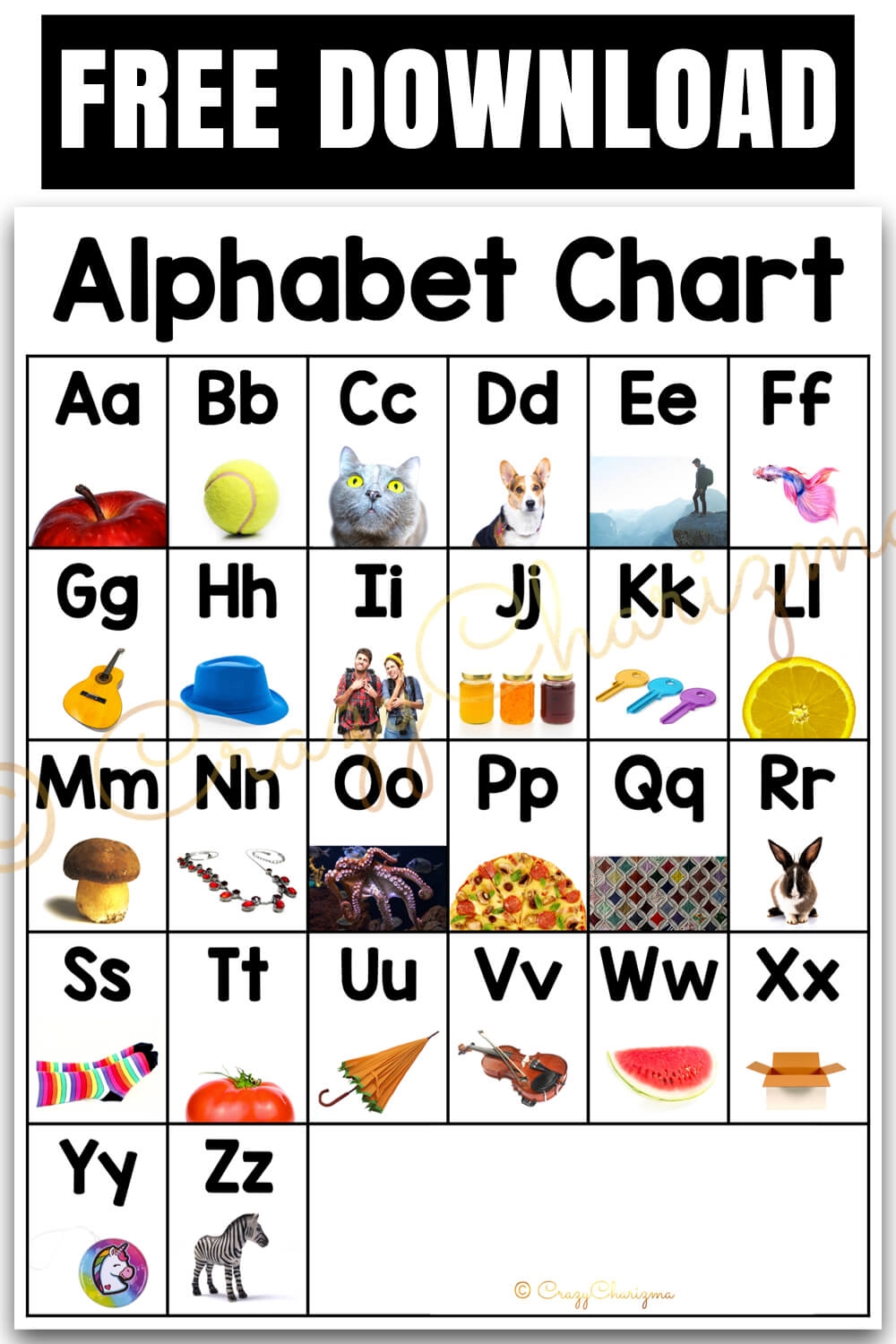 Free Printable Abc Chart Printable