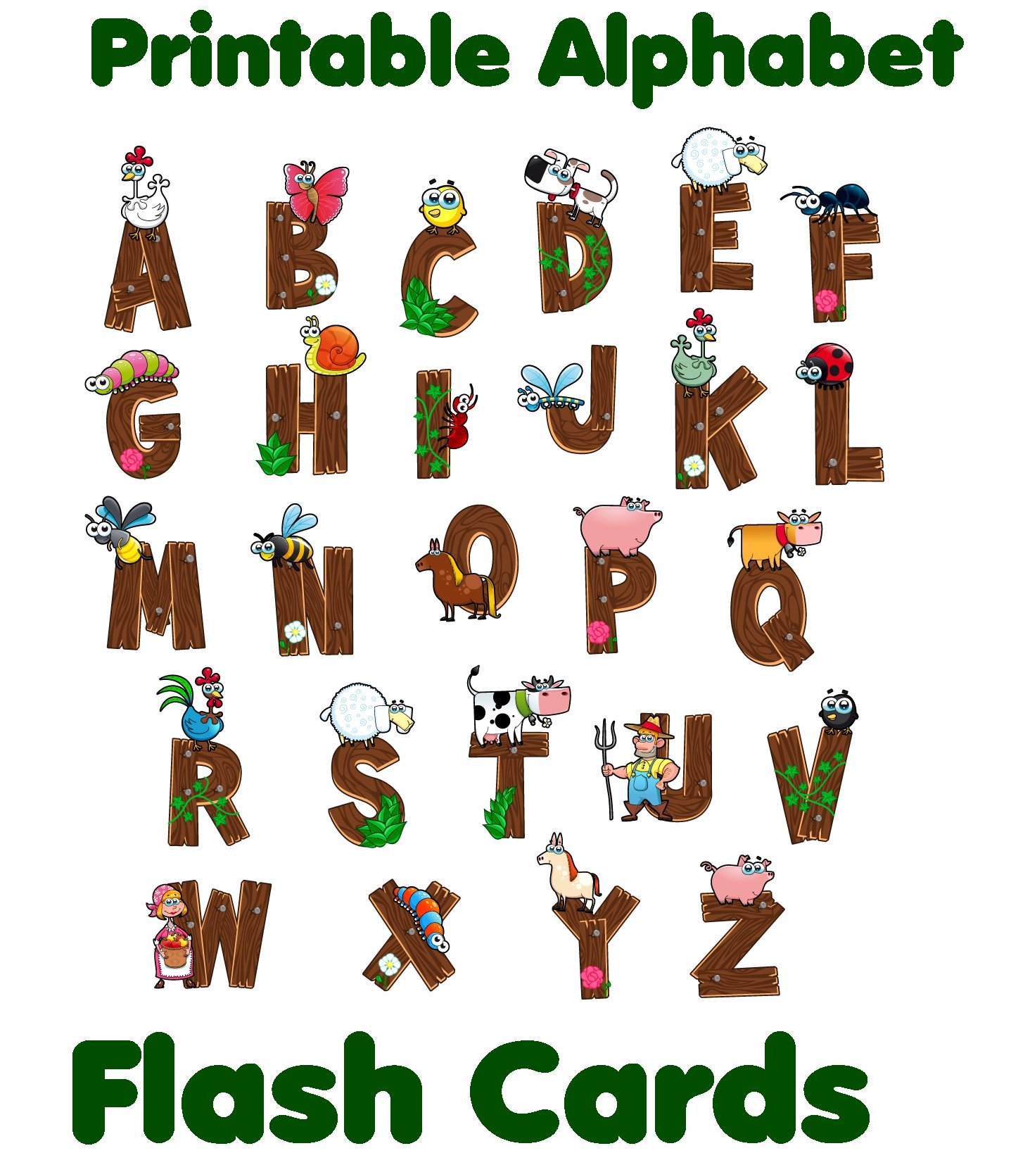 Free Printable Alphabet Flash Cards