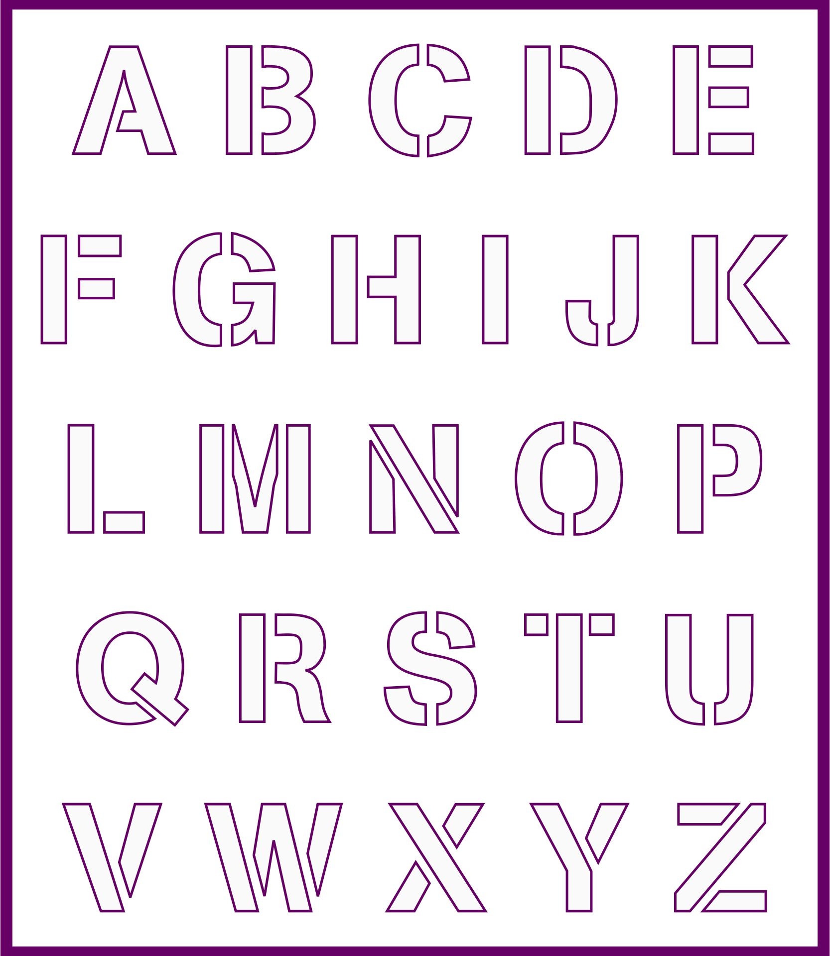Alphabet Stencil 2 Inch Letter Stencils Symbol Numbers Craft Stencils 42 Pcs S L Letter Stencils For Painting