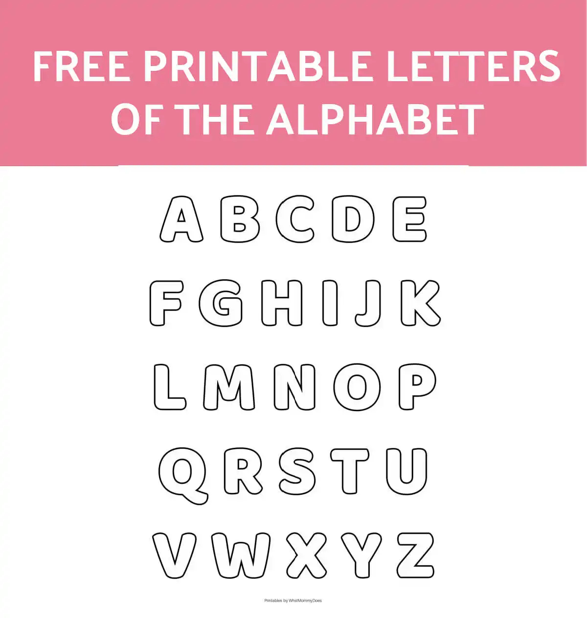alphabet stencil printable printable party favors