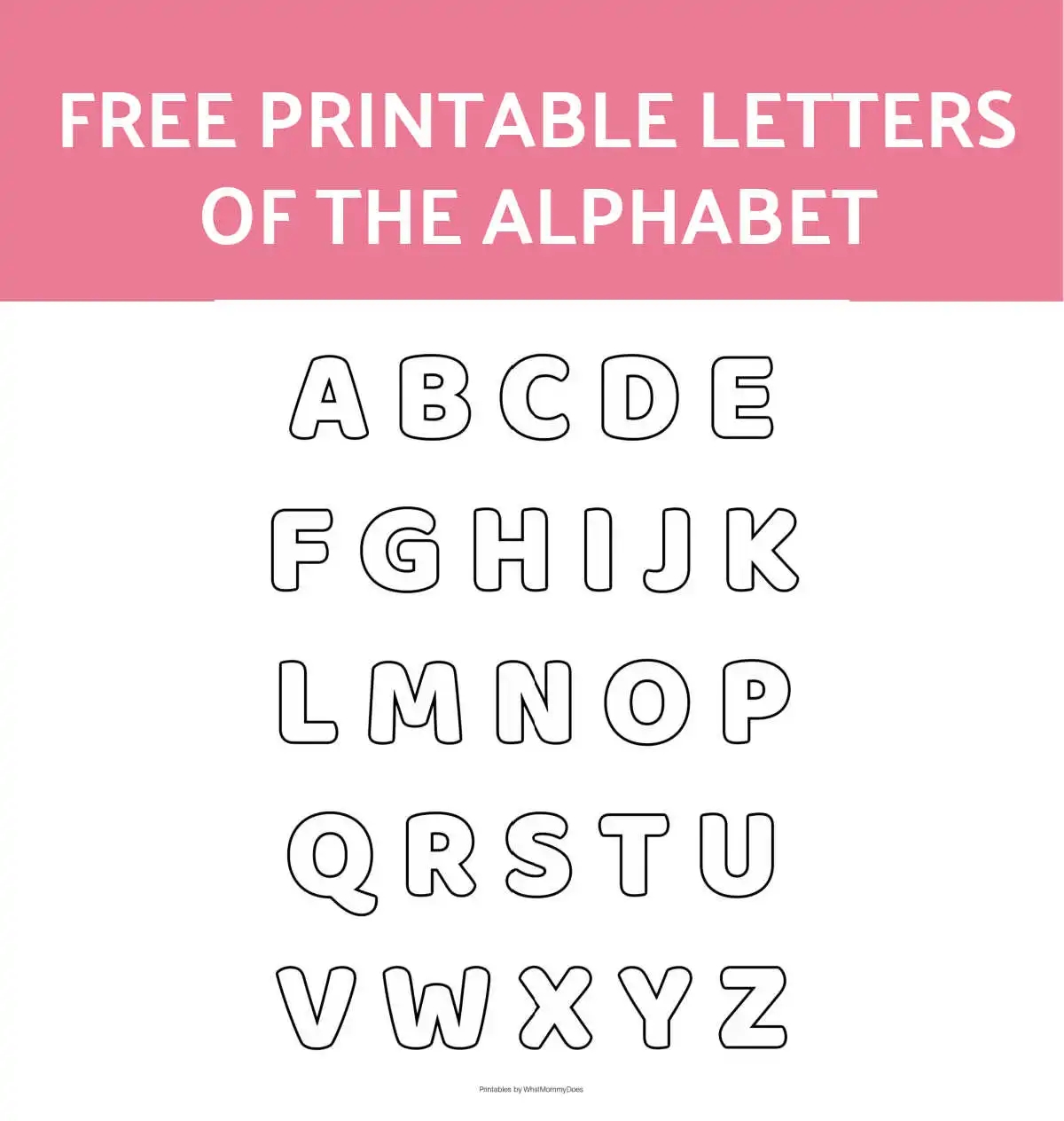 Alphabet Stencil Printable Printable Party Favors