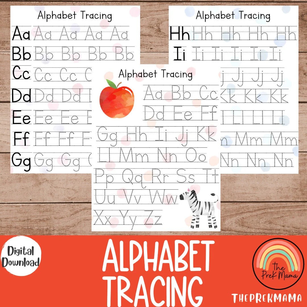 Alphabet Tracing Worksheets Preschool Printable Preschool 