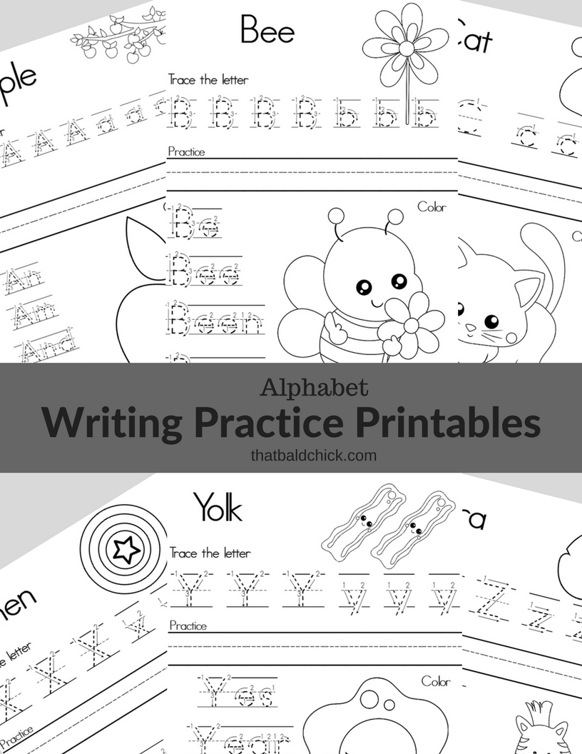 Free Printable Alphabet Writing Practice
