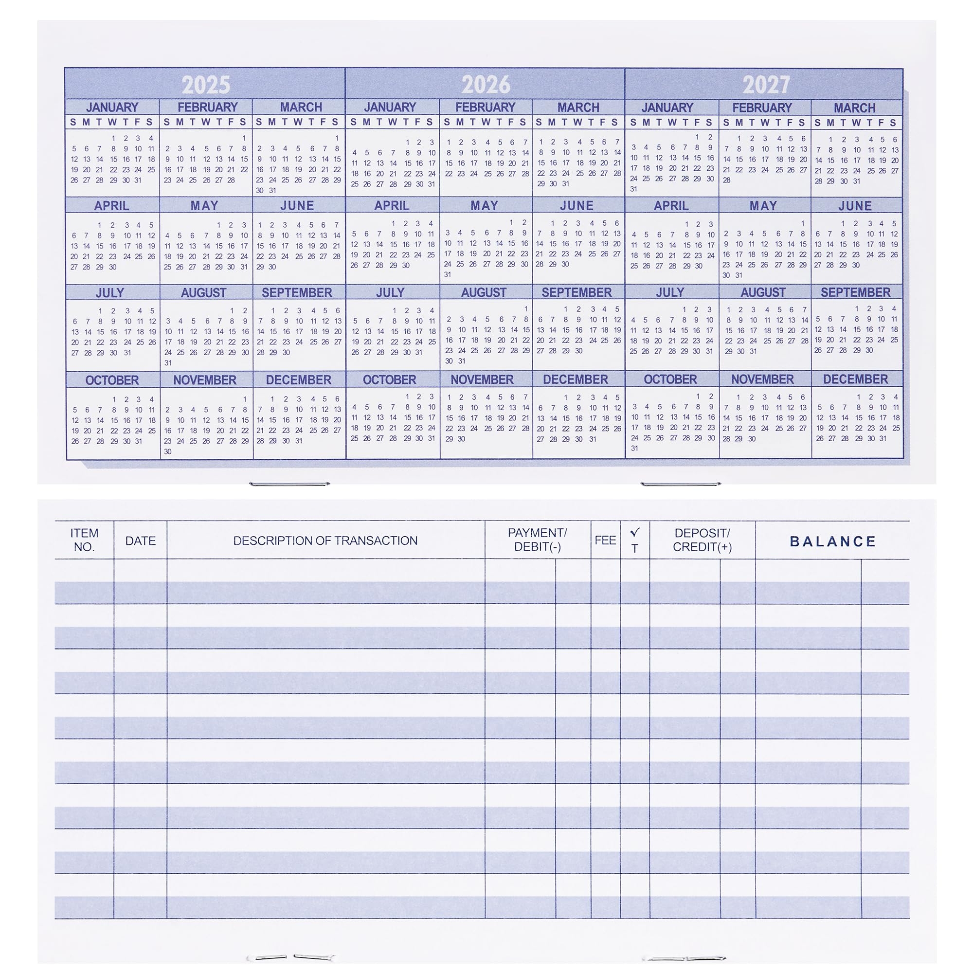 Amazon 20 Pack Checkbook Register Check Registers For Personal Blank Ledger Transaction Registers For Personal Or Business Bank Check Register Book For Checking And Saving Account Deposit And Credit Card 