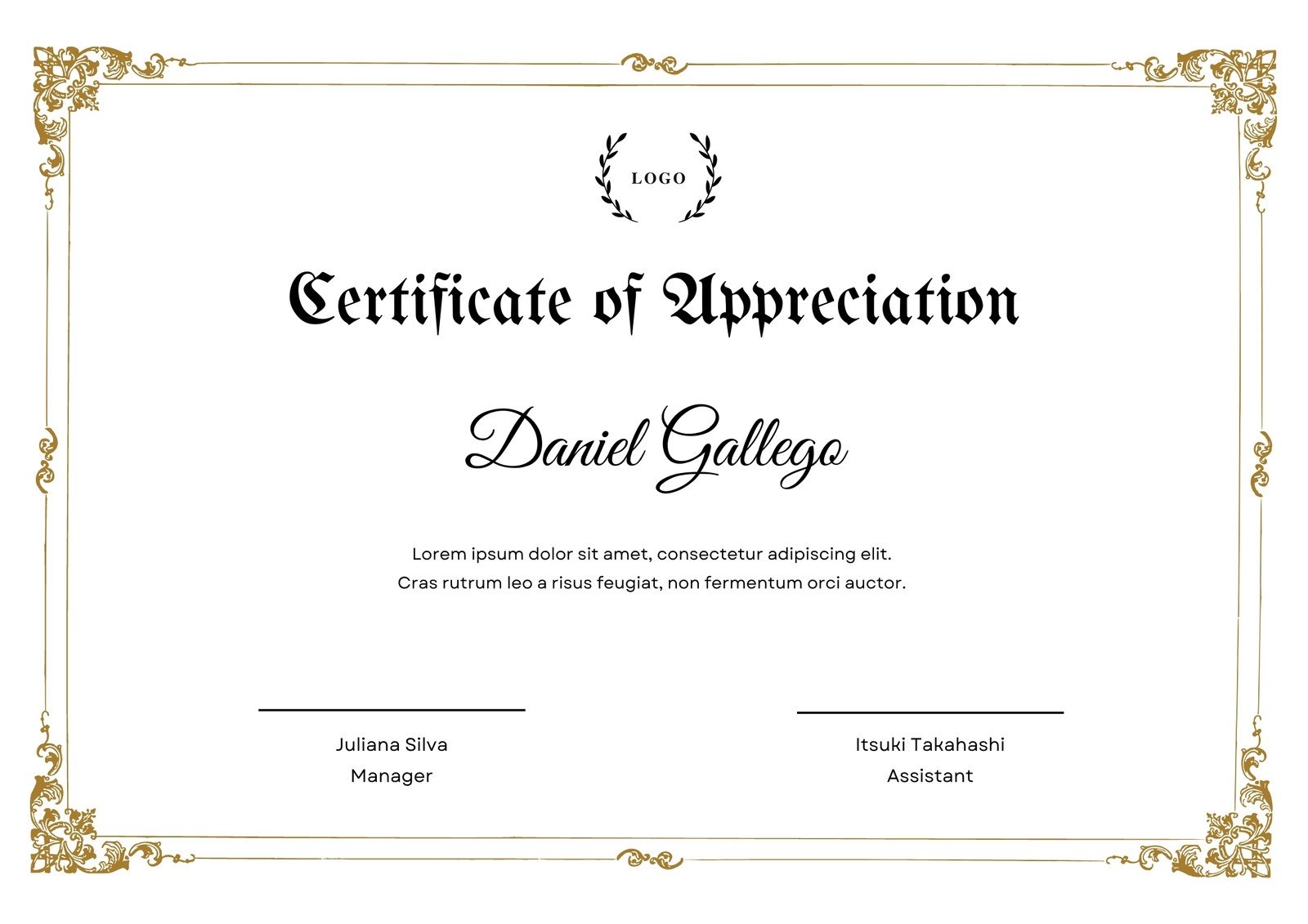 Free Printable Certificates Of Recognition