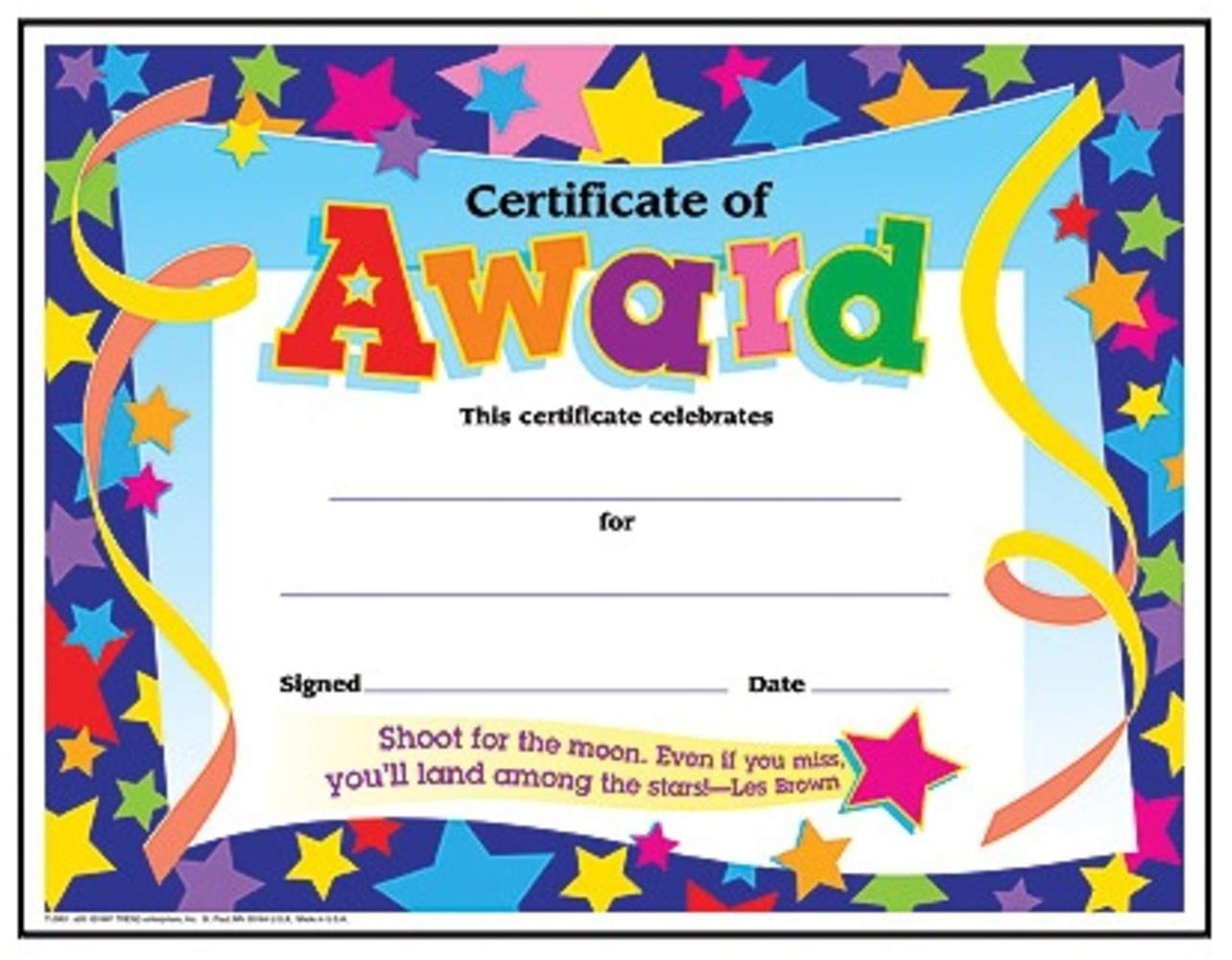Amazon Colorful Award Certificates For Students And Worksheets Library
