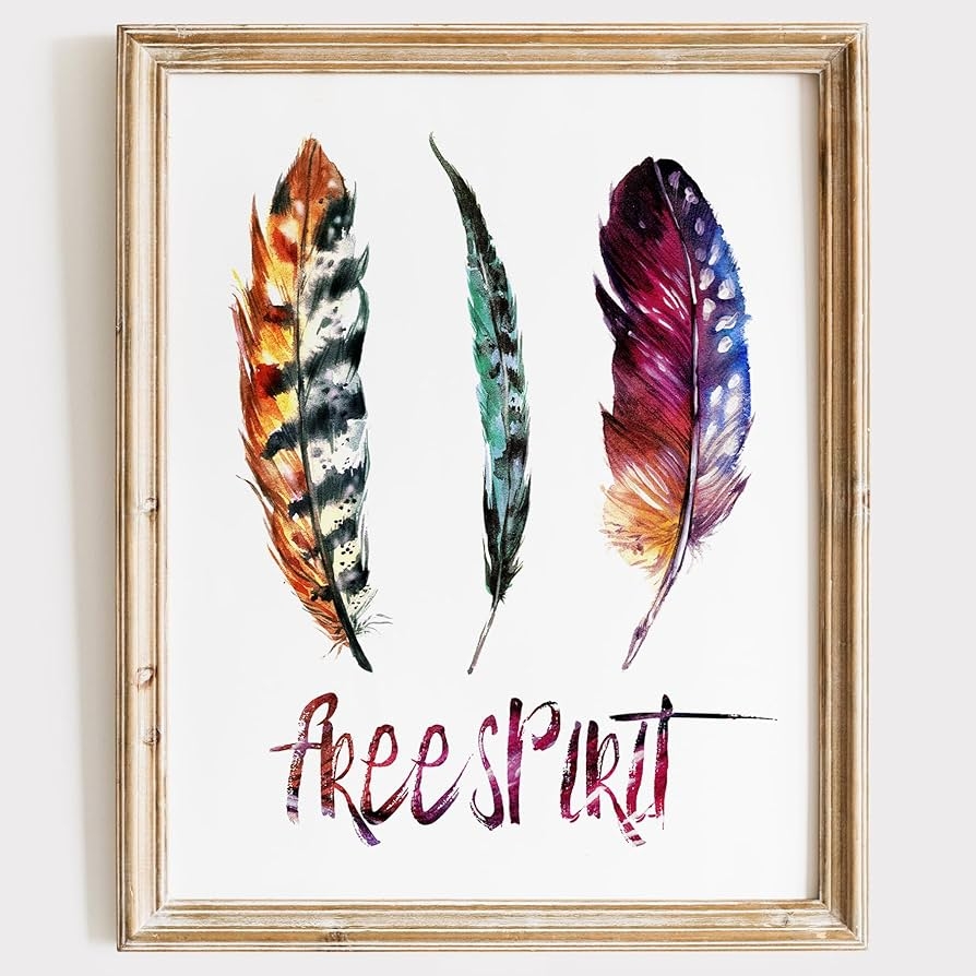 Amazon Free Spirit Art Print Unframed 8x10 Perfect For Motivating Spaces Such As Offices Bedrooms Or Living Rooms Modern Wall Art Living Room Decor Farmhouse Wall Decor Home Kitchen
