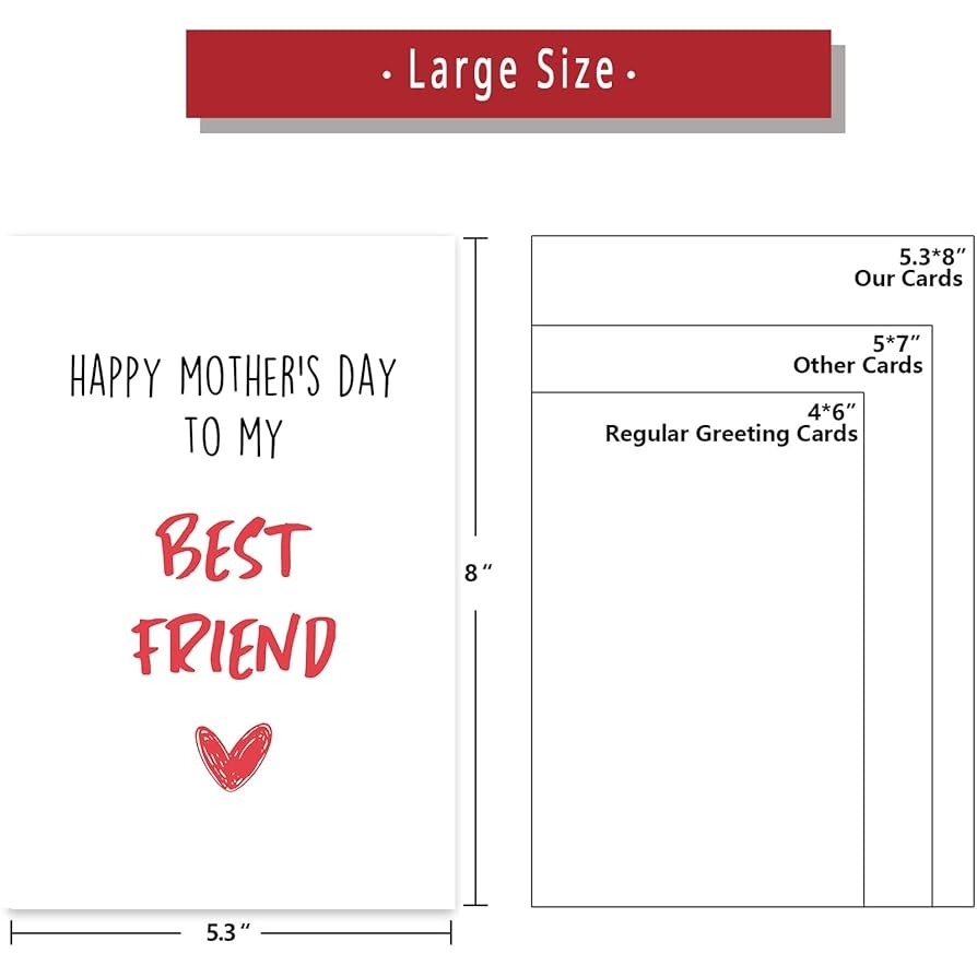 Amazon Funny Best Friend Mothers Day Gifts Mothers Day Card For Friend Funny Mothers Day Card From Kids Happy Mothers Day Card For My Best Friend Office Products