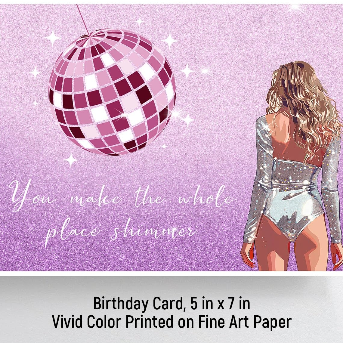 Amazon GIFTSFARM Birthday Card For Sweet 16 13th 18th 21st 30th 40th Birthday Decorations Gifts For Women Girls Her Him Men Boys you Make The Whole Place Shimmer Office Products