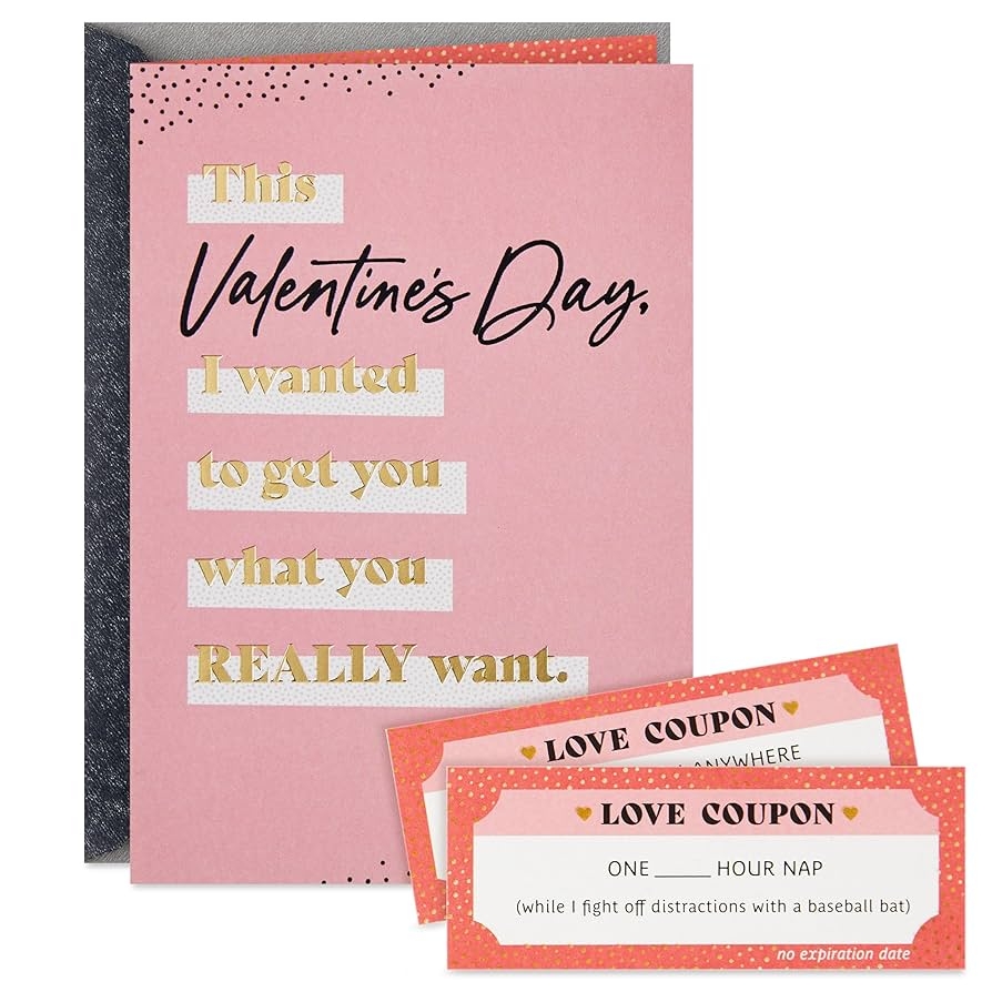 Amazon Hallmark Funny Valentines Day Card With Couples Coupons Modern Romance For Husband Wife Spouse Partner