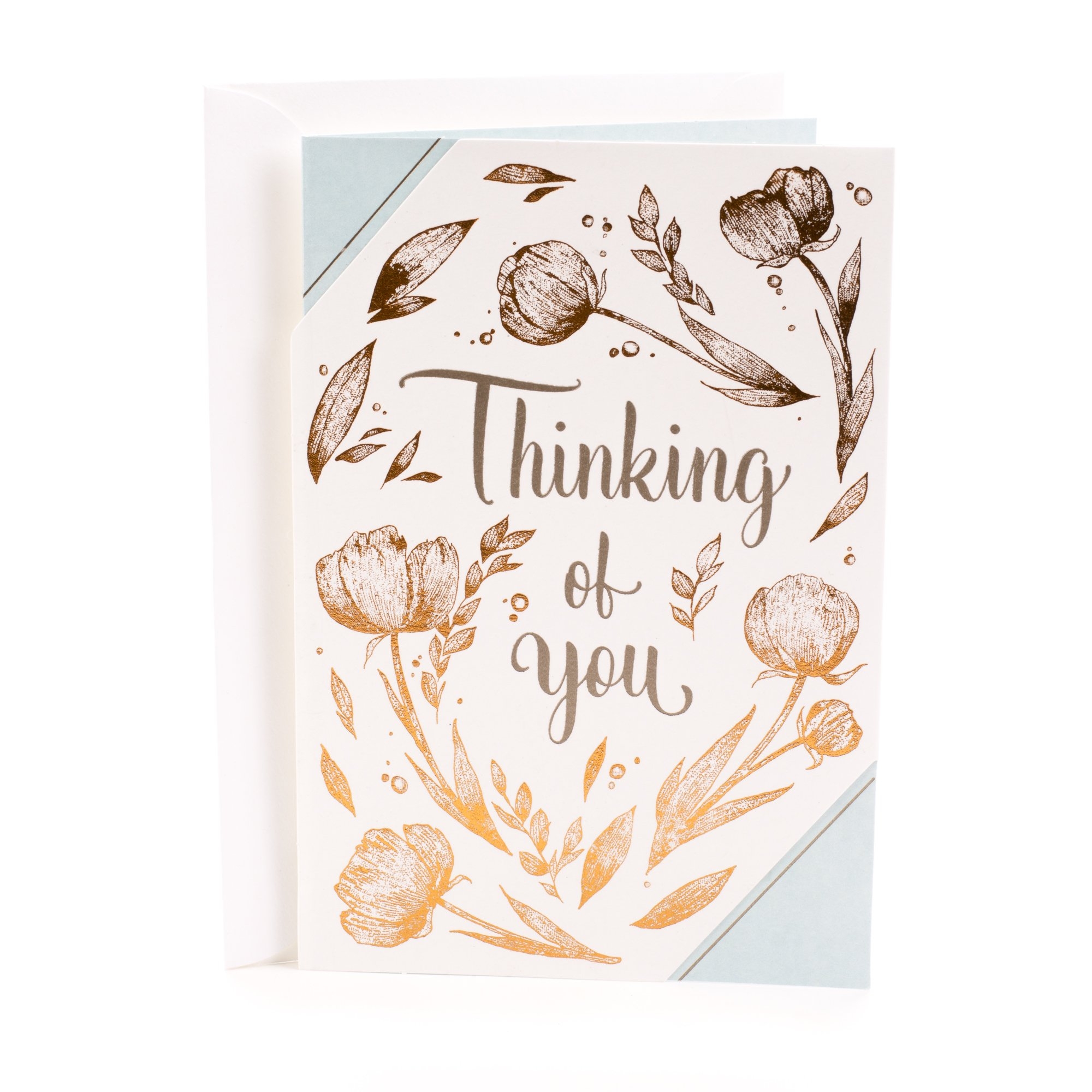 Amazon Hallmark Thinking Of You Card Brighten Your Day Flower Pattern Office Products