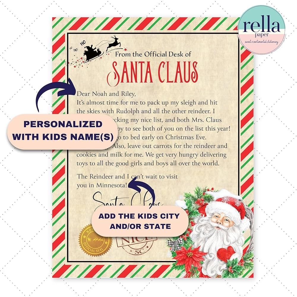 Free Printable Letters From Santa 2023