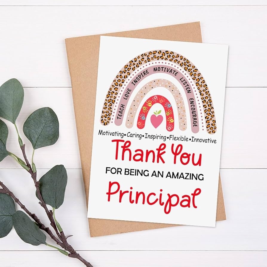 Free Printable Thank You Cards For Principals