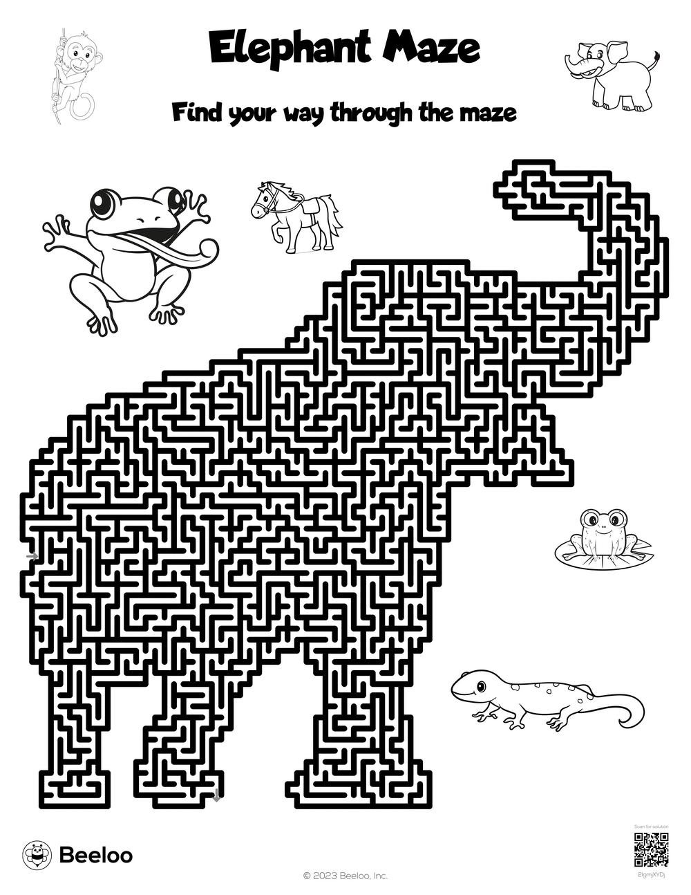 Animal themed Mazes Beeloo Printable Crafts And Activities For Kids Animal themed Mazes Beeloo Printable Crafts And Activities For Kids