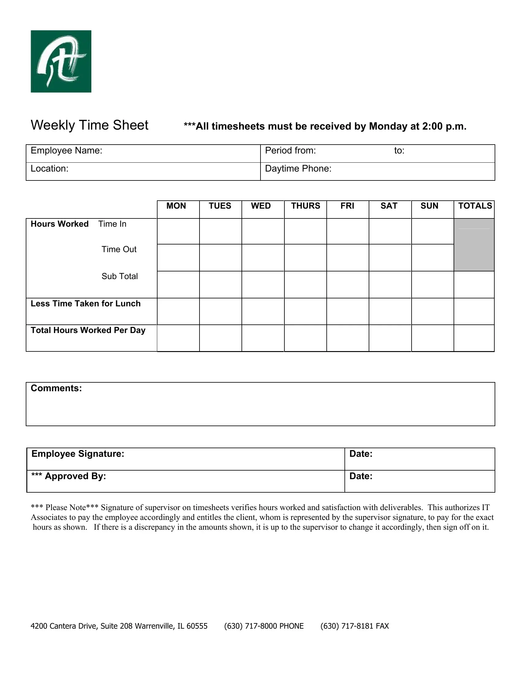 Associates Time Sheet Form Fill Out Printable PDF Forms Online