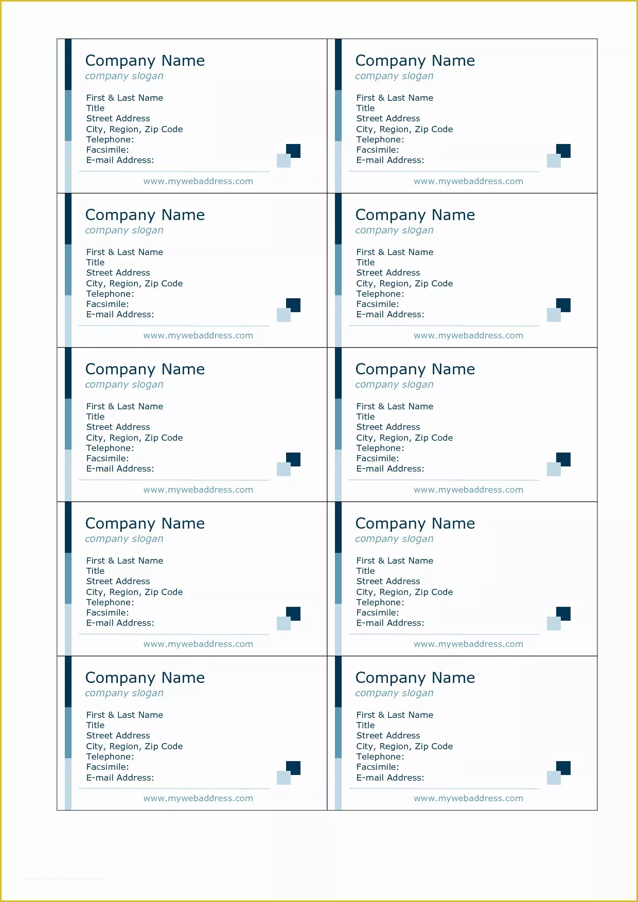 Avery Printable Business Cards Printable Design Resources