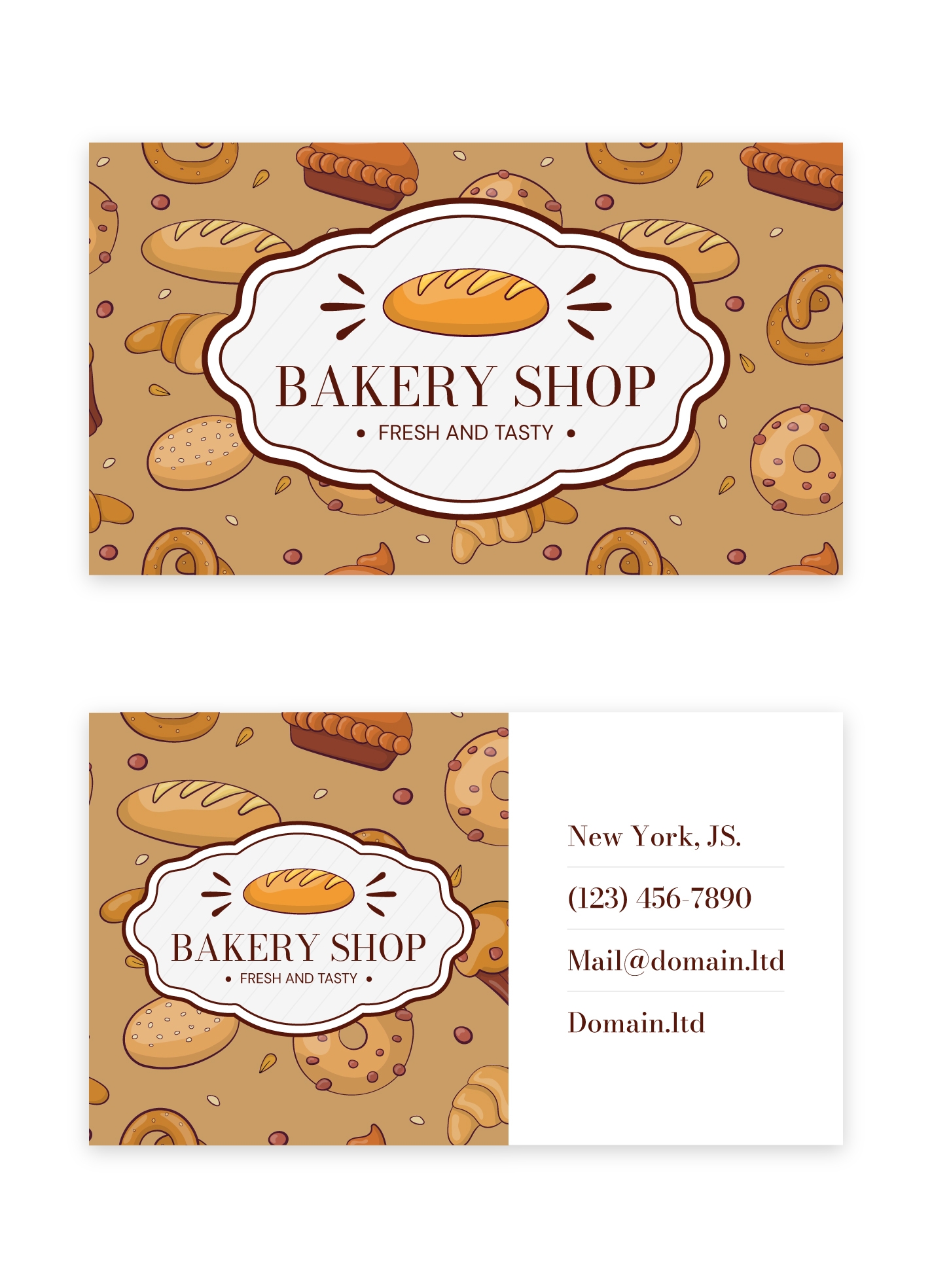 Bakery Business Card Free Google Docs Template Gdoc io