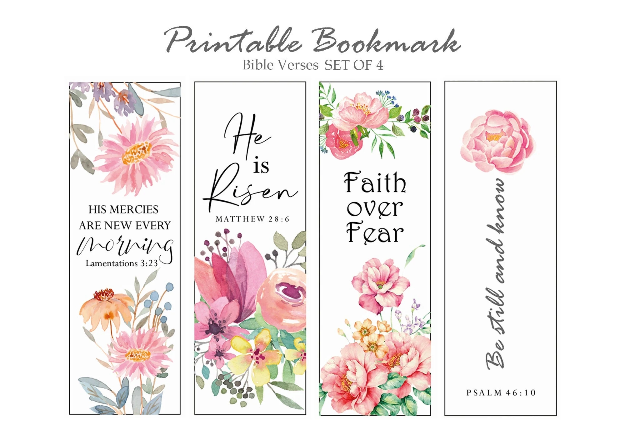 Free Printable Bookmarks Bible Verses