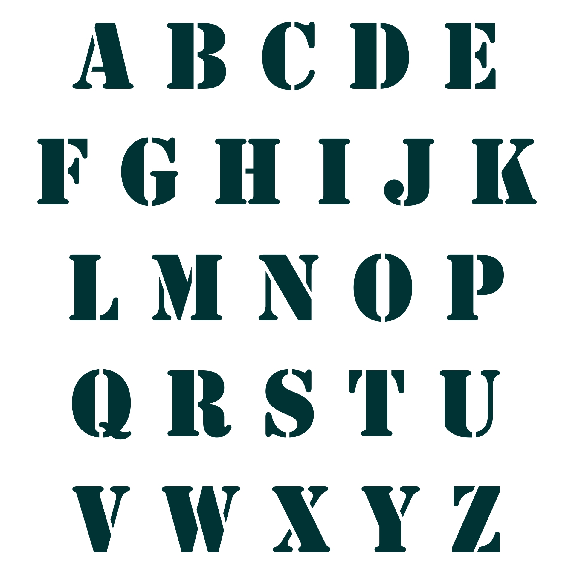 Free Printable Letter Stencils Large