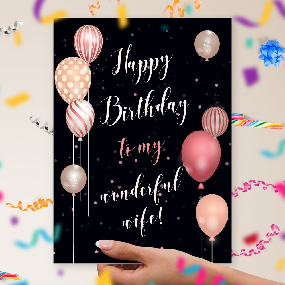 Wife Happy Birthday Cards Printable Free