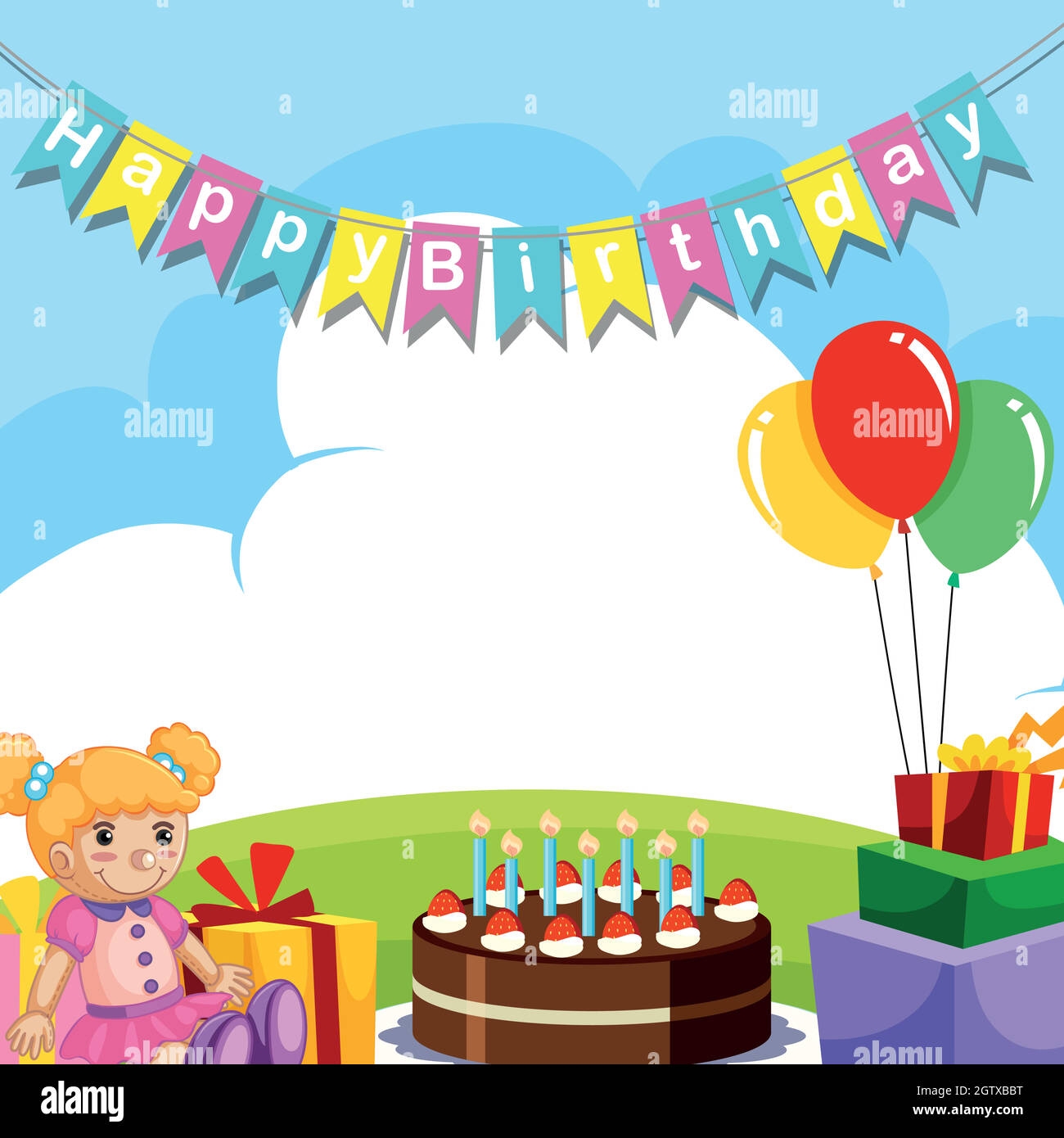 Birthday Card Template Hi res Stock Photography And Images Alamy