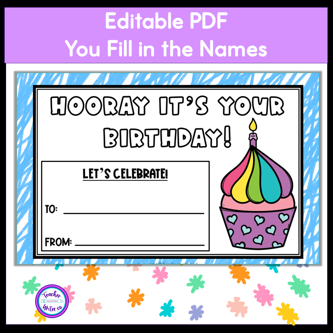 Birthday Cards Class Set Teacher Appreciation FREE Made By Teachers