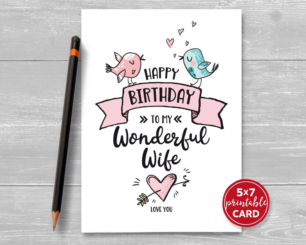 Birthday Cards For Wife Free Greetings Island Worksheets Library