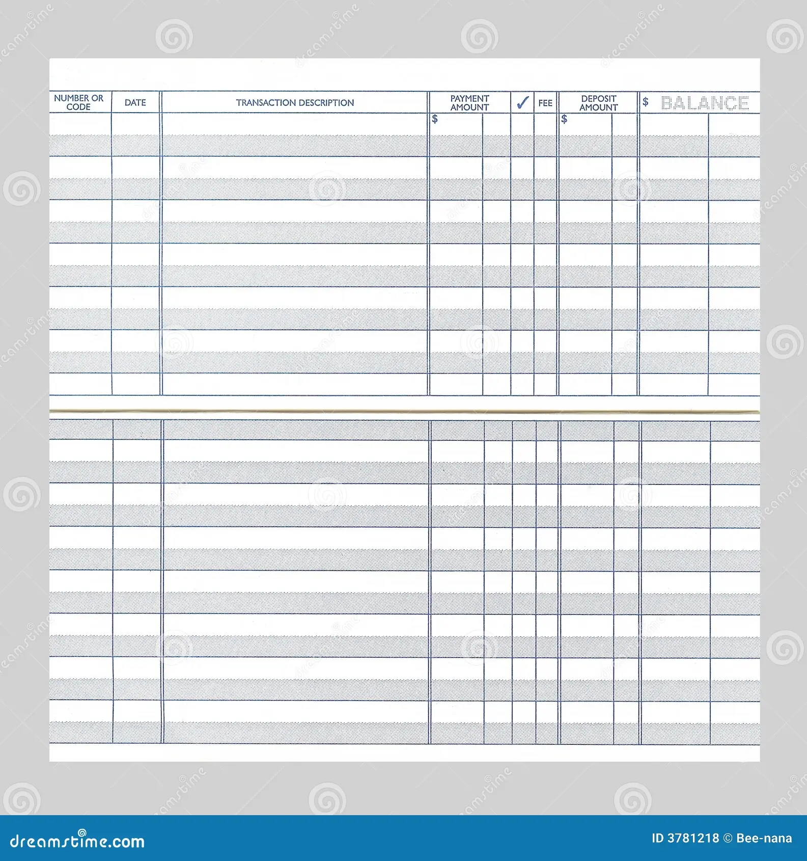 Free Check Register Printable Blank