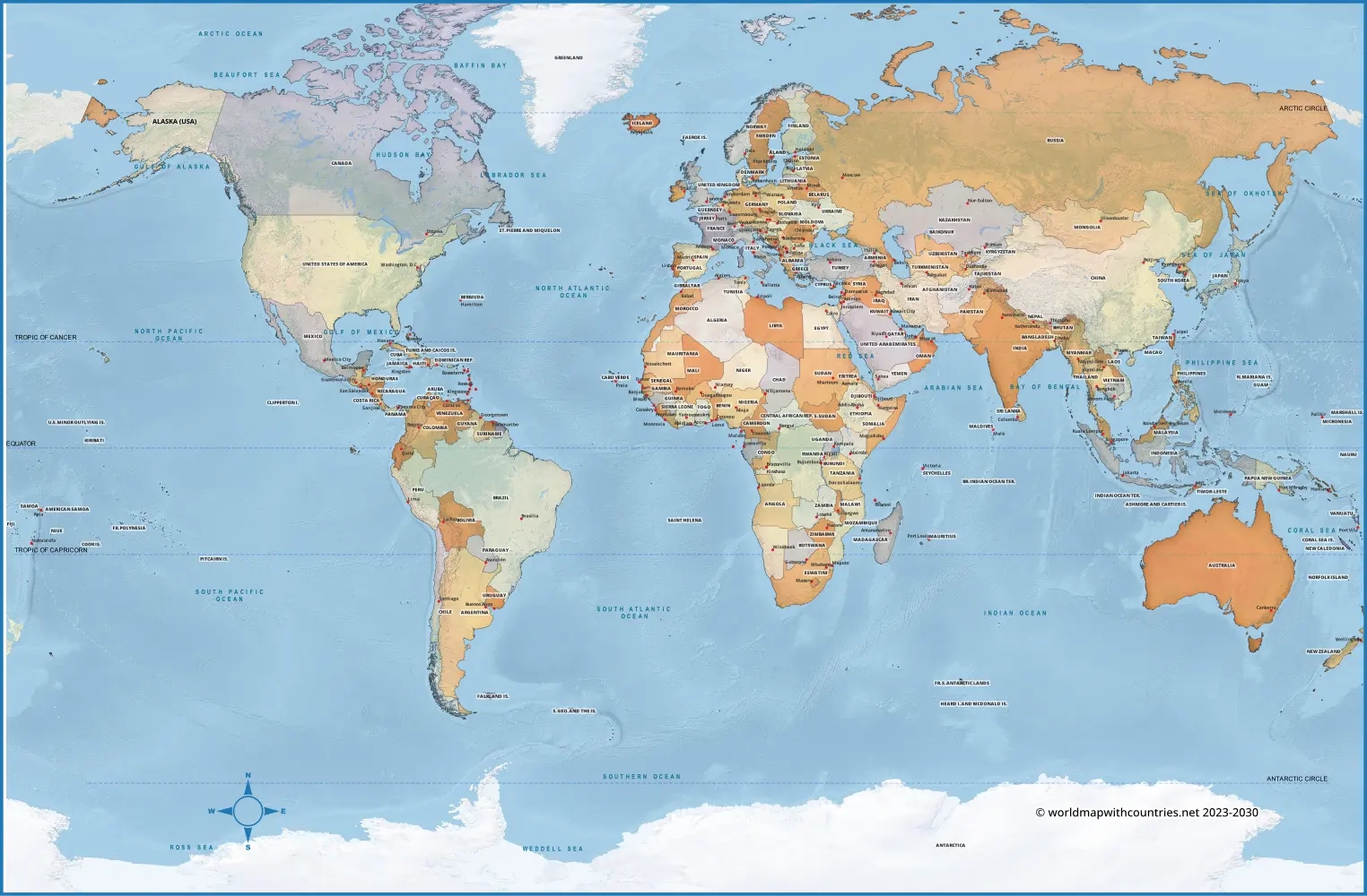 Blank Printable World Map With Countries U0026 Capitals Worksheets Blank Printable World Map With Countries U0026 Capitals Worksheets