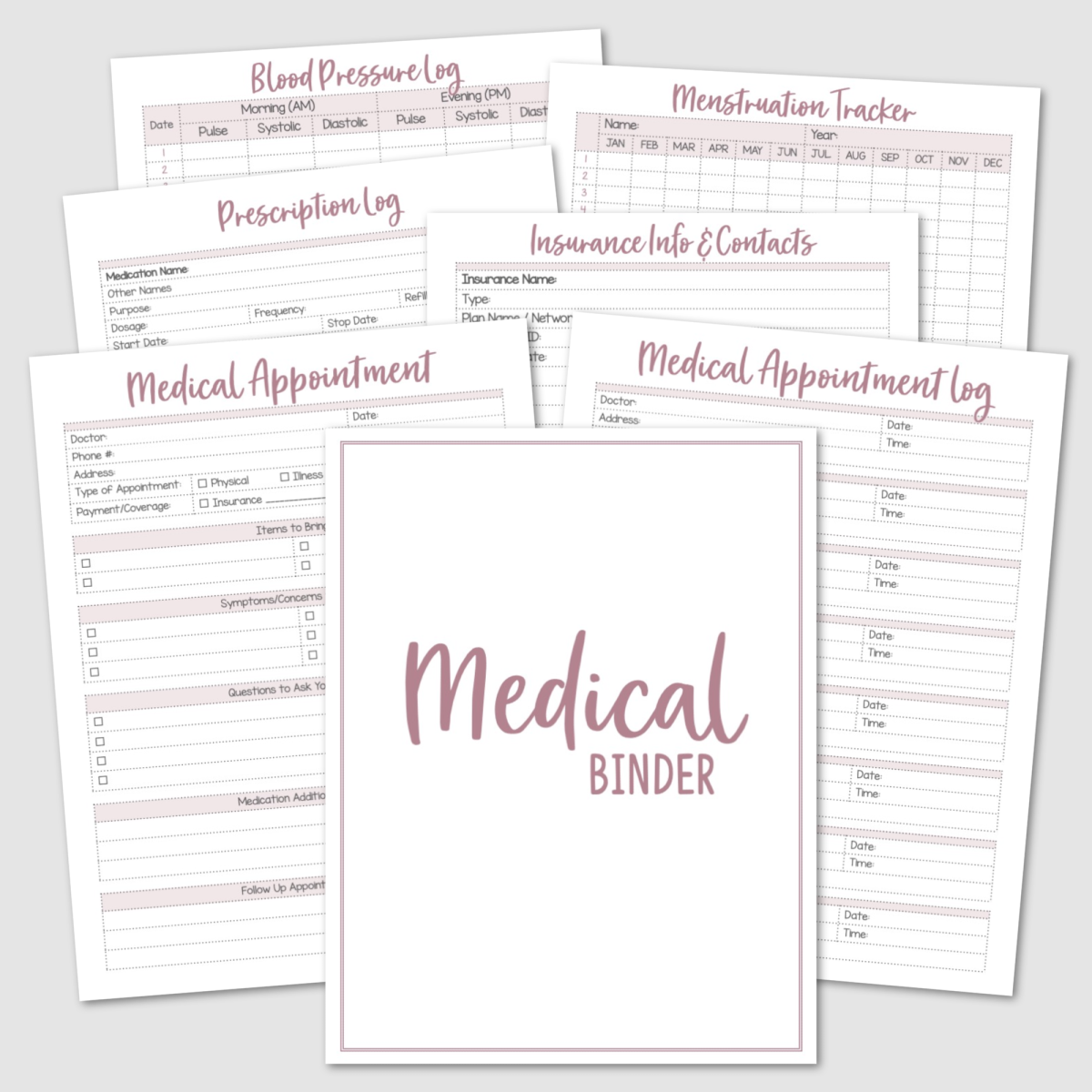 Blood Pressure And Heart Rate Tracker Free Printable Krafty Planner