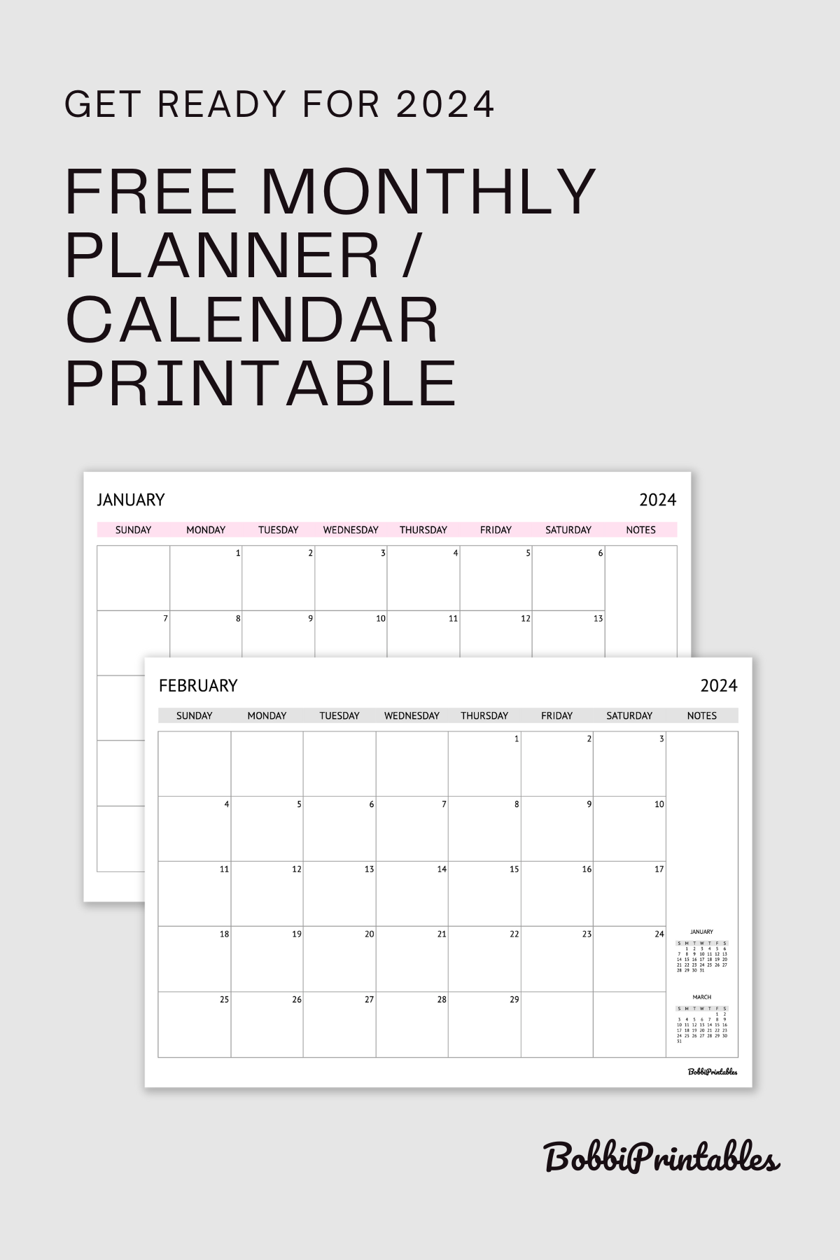 Free Planner Printables 2024