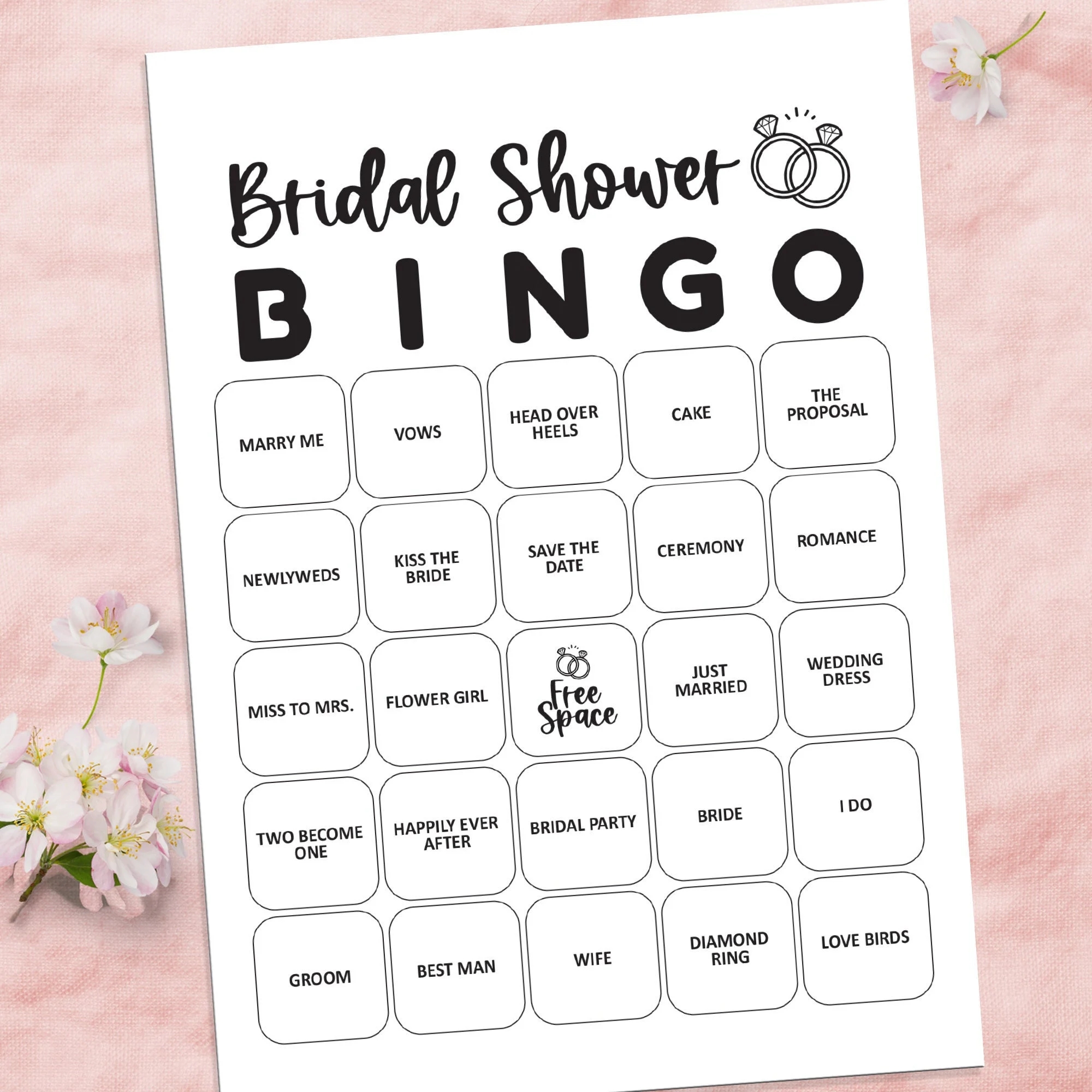 Bridal Bingo Game Bridal Shower Bingo Cards Bridal Games Bridal Shower Bingo Printable Bingo Bridal Shower Games Wedding Bingo Download Etsy