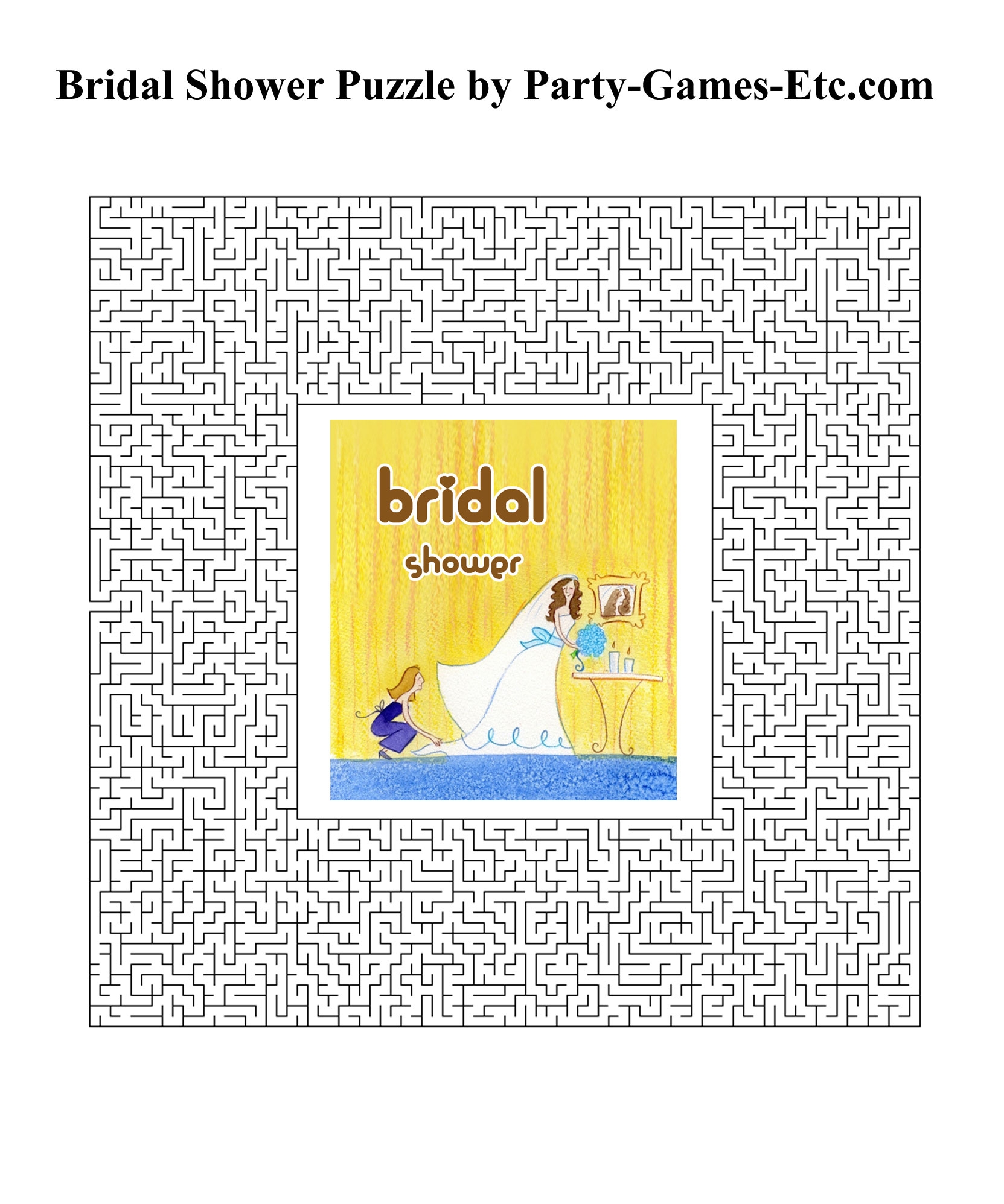 Free Printable Bridal Shower Games Ideas